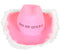 Kiss me Quick Cowboy Hat (Pink with white rim)